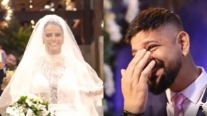 Viviane Araújo mostra o marido chorando em vídeo inédito do casamento