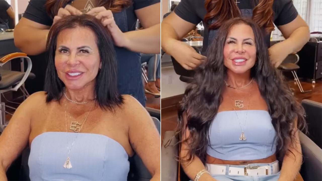 Gretchen mostra seu antes e depois da mudança de visual - Crédito: Reprodução / Instagram