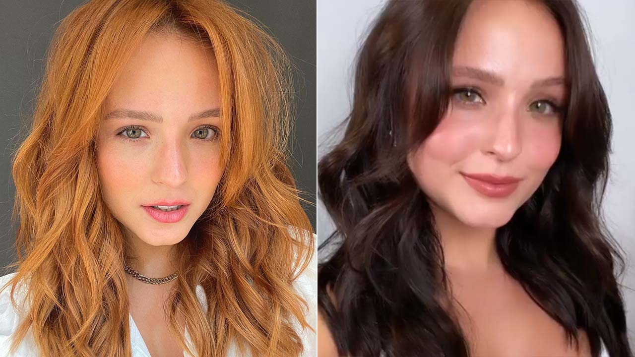 Antes e depois na mudança de visual de Larissa Manoela - Crédito: Reprodução / Instagram