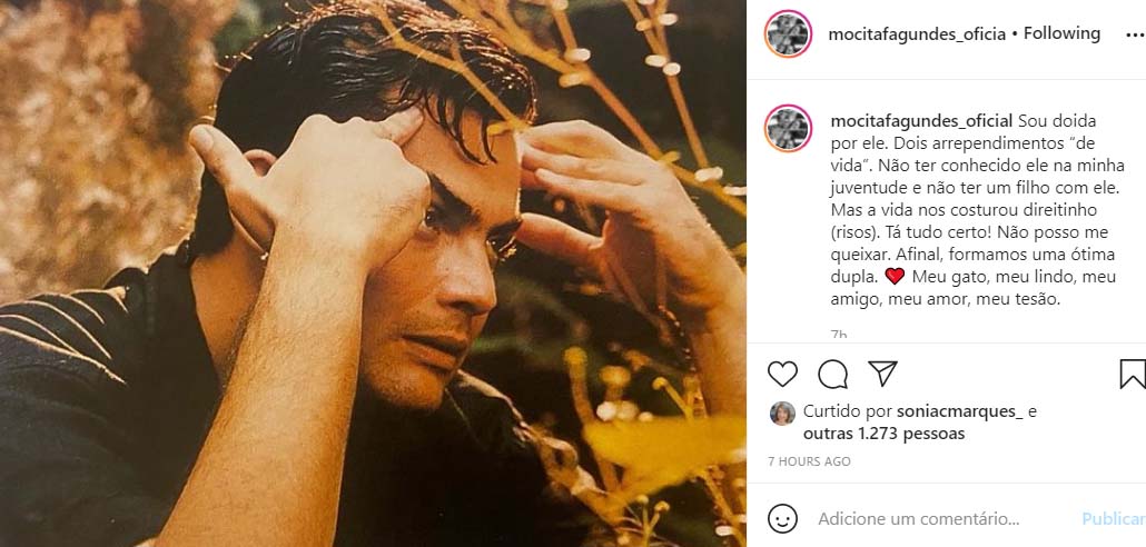 Mocita Fagundes fala sobre Tarcísio Filho - Crédito: Reprodução / Instagram