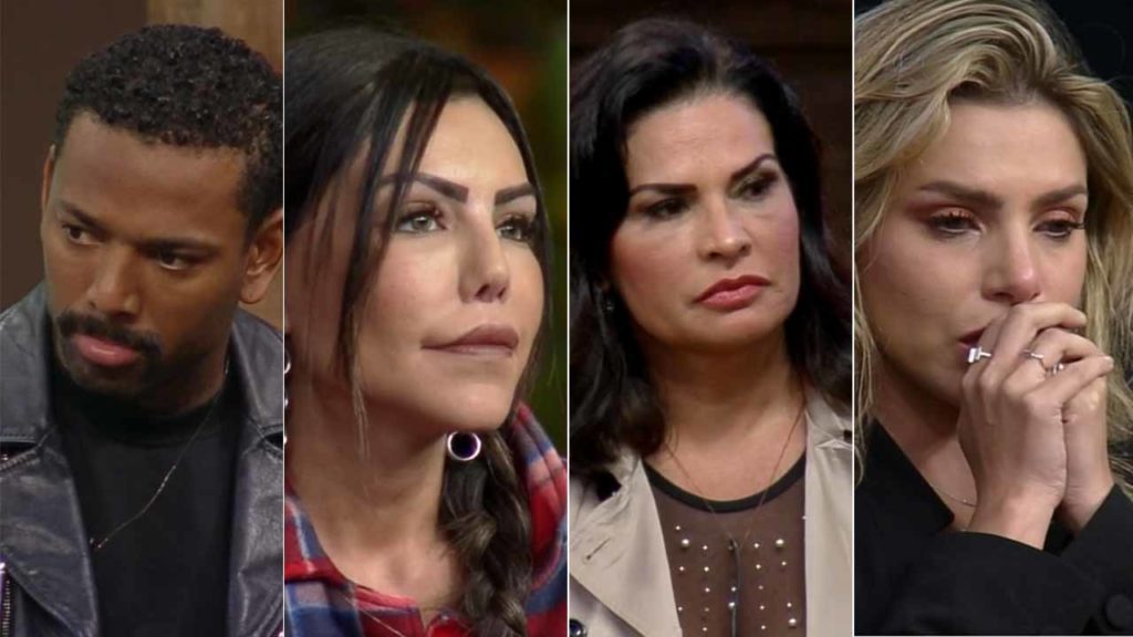 Nego do Borel, Liziane Gutierrez, Solange Gomes e Erika Schneider - Reprodução / Record