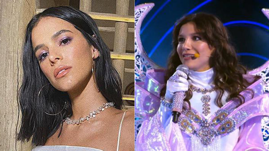 Bruna Marquezine comemora a vitória de Priscilla Alcantara no The Masked Singer Brasil - Crédito: Reprodução / Instagram