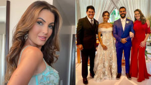 Patricia Poeta vai ao casamento da irmã, Paloma Poeta, que também conta com a presença de Cesar Filho e Elaine Mickely - Crédito: Reprodução / Instagram