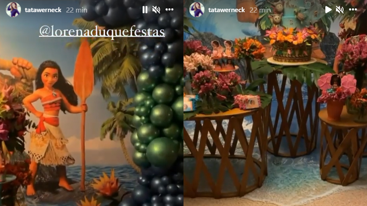 Tata Werneck mostra a festa de aniversário da filha - Crédito: Reprodução / Instagram