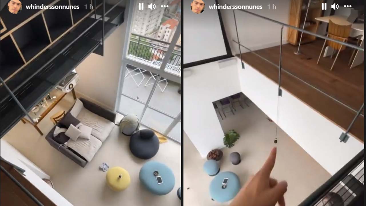 Whindersson Nunes mostra detalhes do seu apartamento duplex - Crédito: Reprodução / Instagram