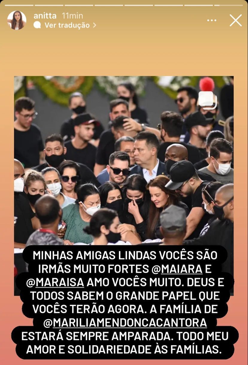 Anitta fala sobre Maiara e Maraísa - Crédito: Reprodução / Instagram