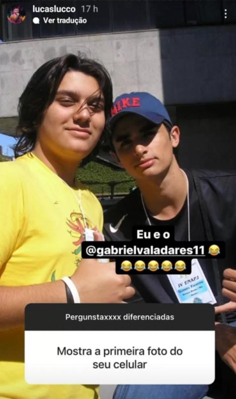 Lucas Lucco relembra foto de quando era adolescente - Crédito: Reprodução / Instagram