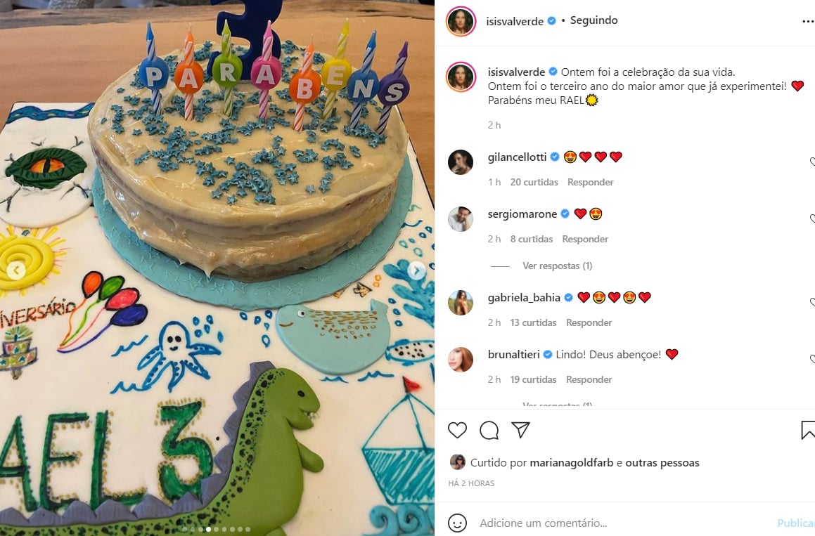 Isis Valverde mostra a festa de aniversário do filho - Crédito: Reprodução / Instagram