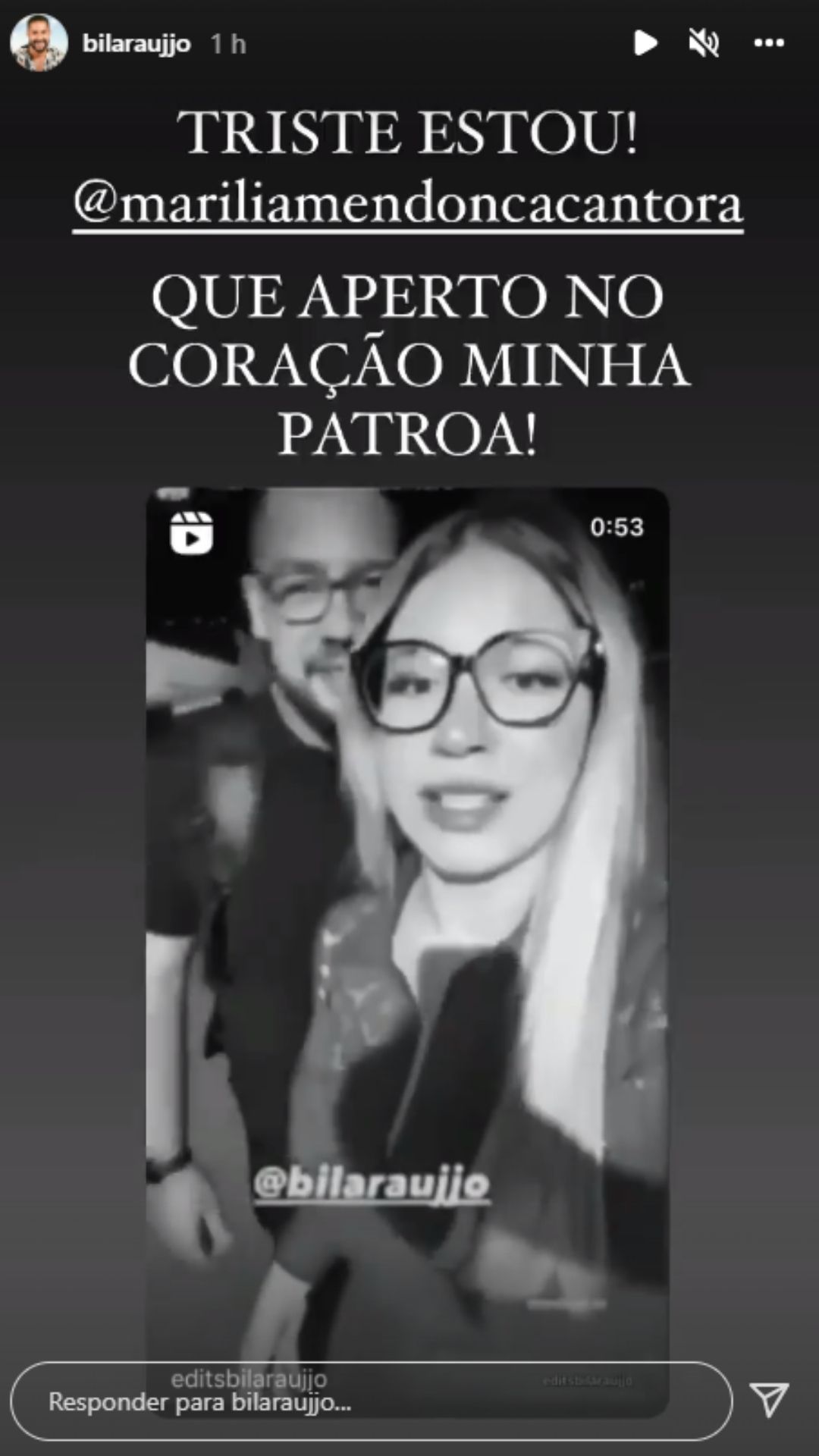 Bil Araújo fala sobre morte de Marília Mendonça. Reprodução/Instagram