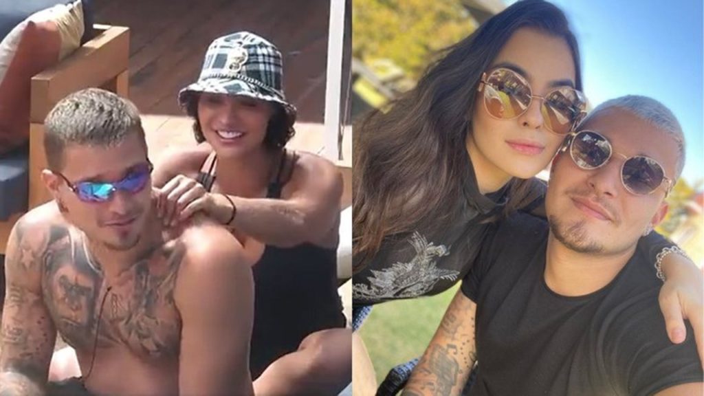 MC Gui é massageado por Aline Mineiro e teme noiva: "Vou levar pisa?" - Reprodução/PlayPlus/Instagram