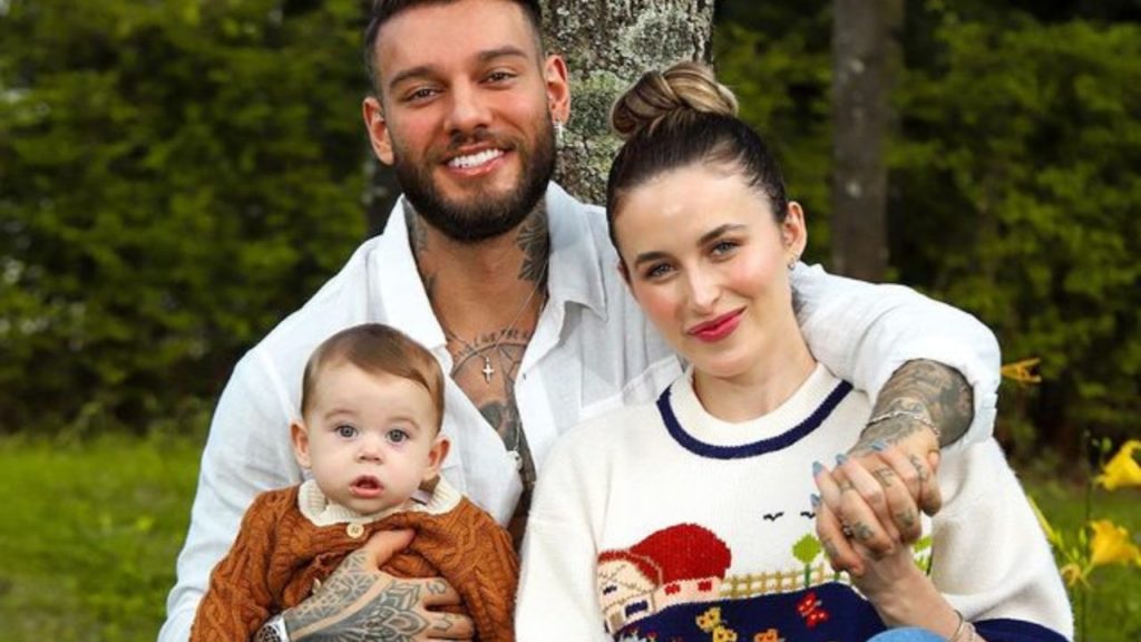 Lucas Lucco, Lorena Carvalho e Luca. Foto: Reprodução/Instagram