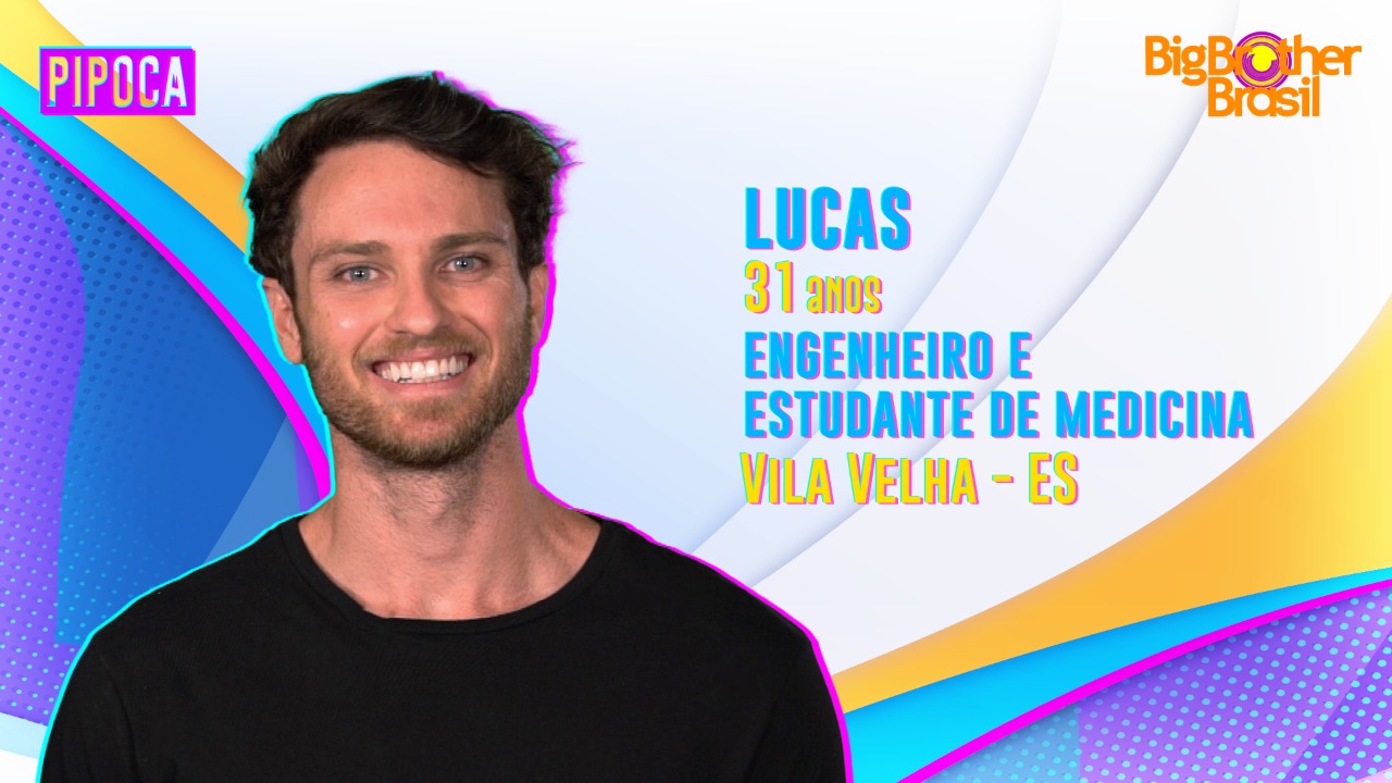 Lucas no grupo Pipoca do BBB 22 - Crédito: Globo