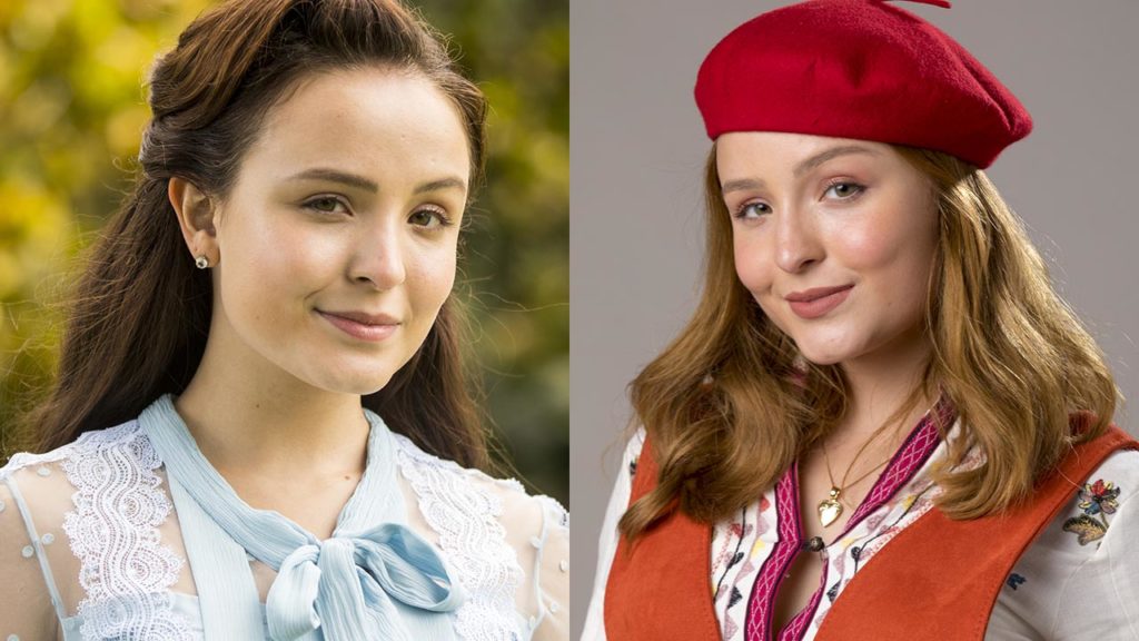 Elisa (Larissa Manoela) e Isadora (Larissa Manoela) em fases diferentes da novela Além da Ilusão - Crédito: Globo / João Cotta