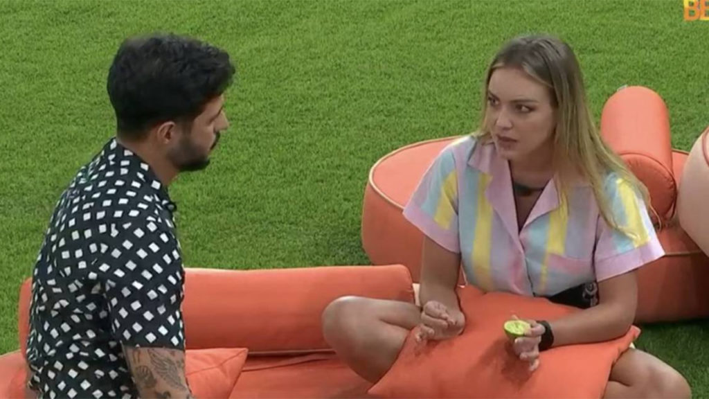 Rodrigo e Bárbara no BBB 22 - Crédito: Reprodução / Globo