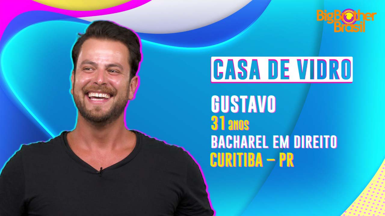 Gustavo - participante da Casa de Vidro do BBB 22 - Crédito: Globo