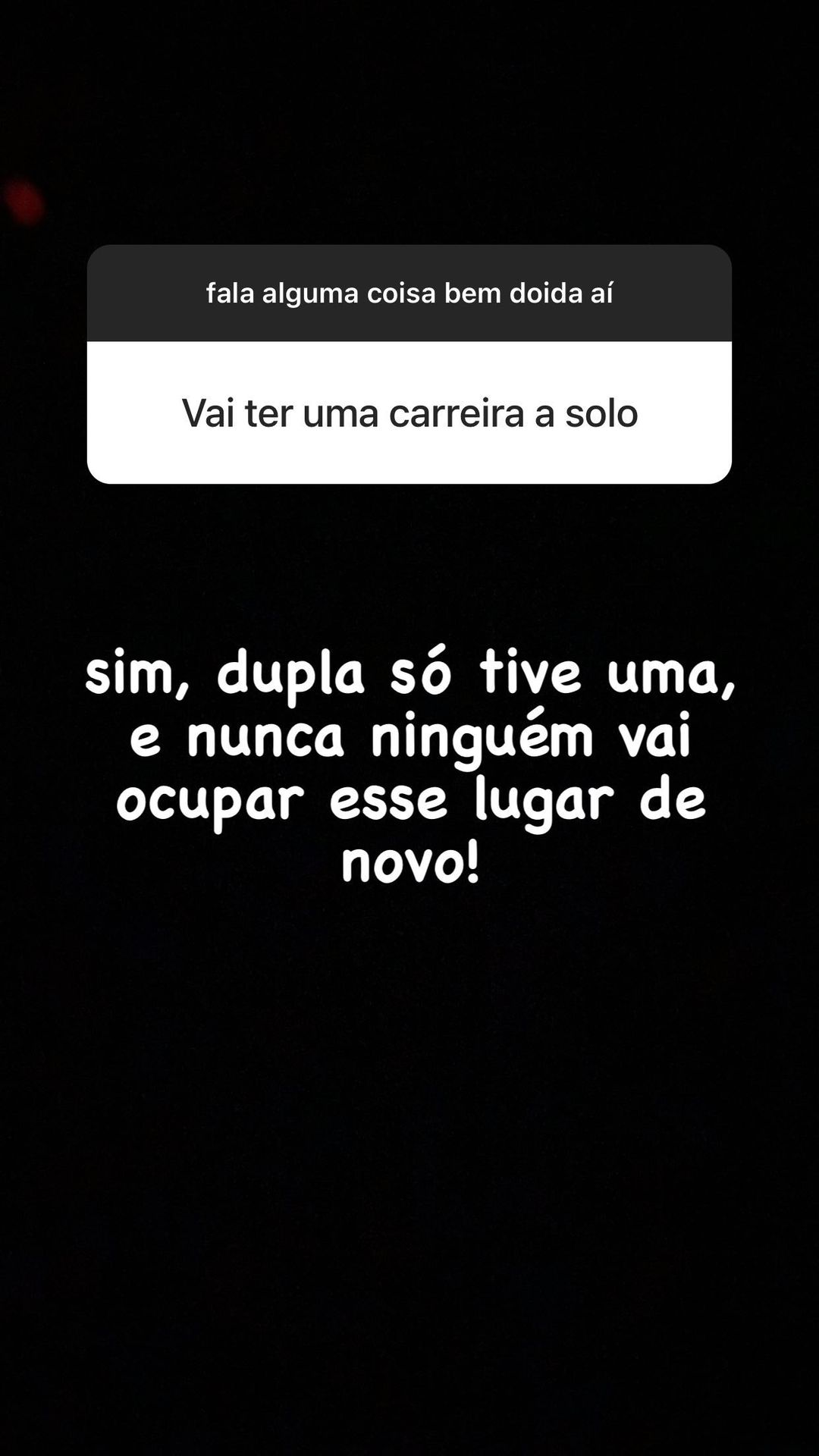 Luíza define destino de sua carreira após morte de Maurílio