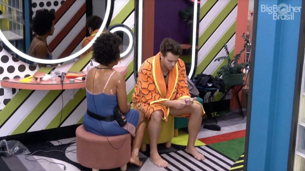 Natália e Lucas no BBB 22