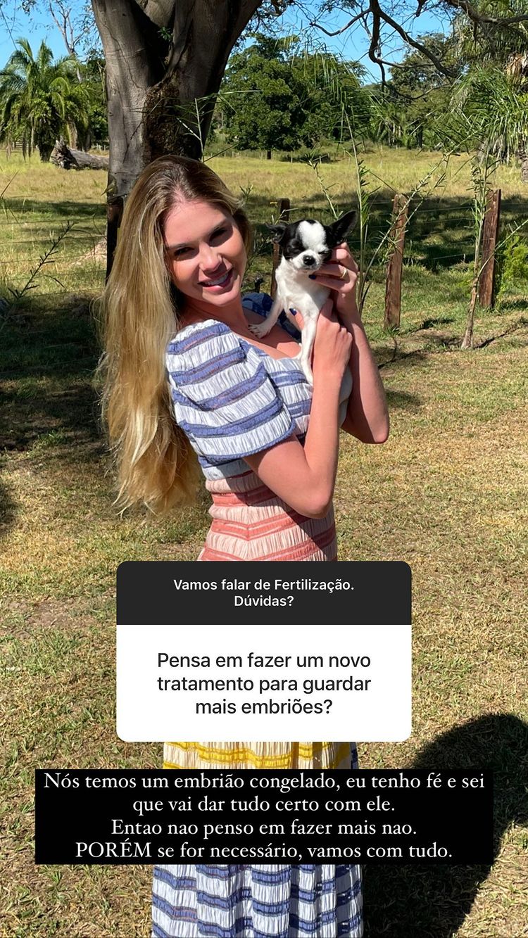 Story Bárbara Evans. Reprodução/Instagram