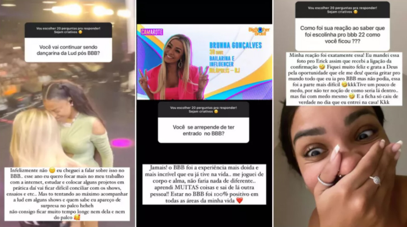 Brunna Gonçalves responde perguntas dos fãs - Crédito: Reprodução / Instagram