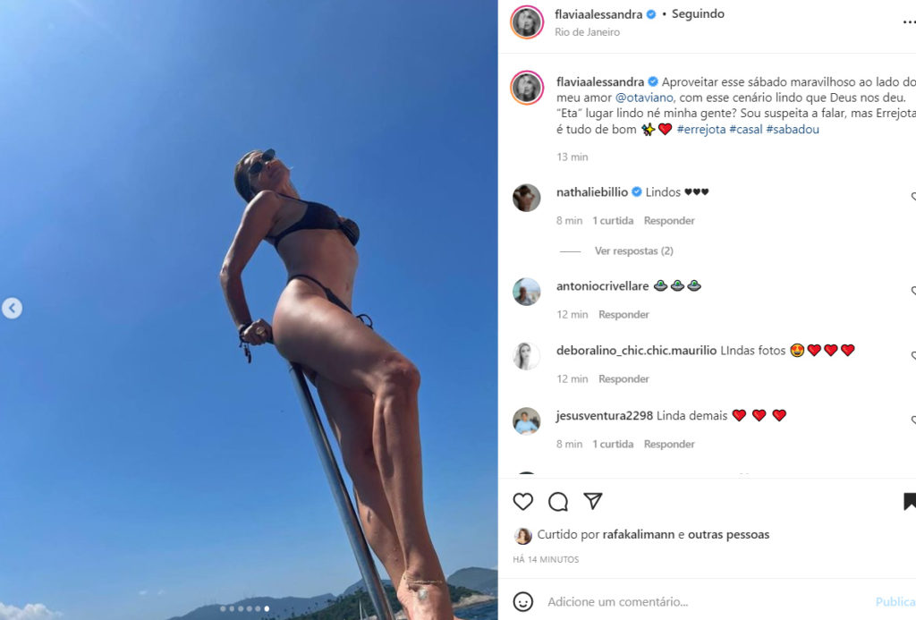 Flávia Alessandra mostra fotos de passeio - Crédito: Reprodução / Instagram