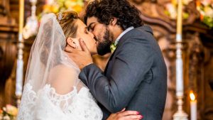 José Leôncio e Madeleine se casam - Créditos: Globo/João Miguel Júnior