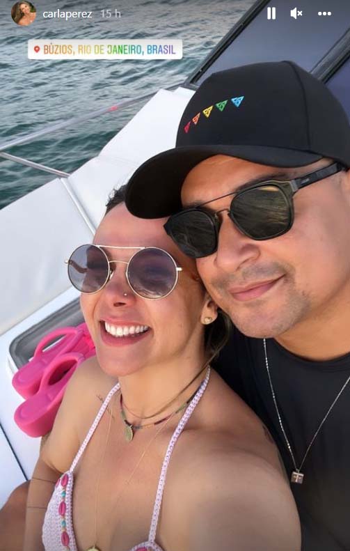 Carla Perez mostra seu passeio de barco - Crédito: Reprodução / Instagram