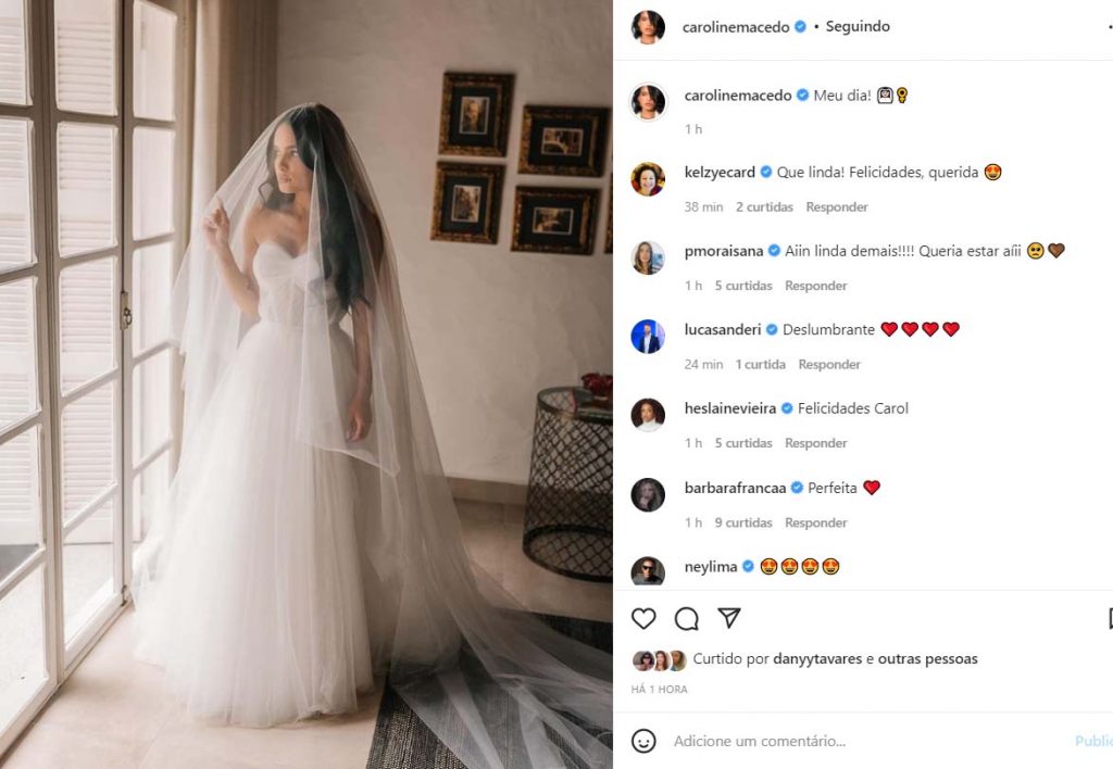 Casamento de Carol Macedo e Rafael Eboli -Crédito: Reprodução / Instagram