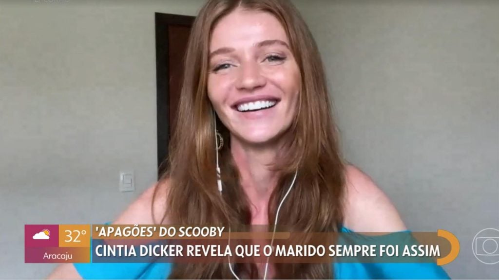 Cintia Dicker fala de Pedro Scooby no programa Encontro - Crédito: Reprodução / Globo