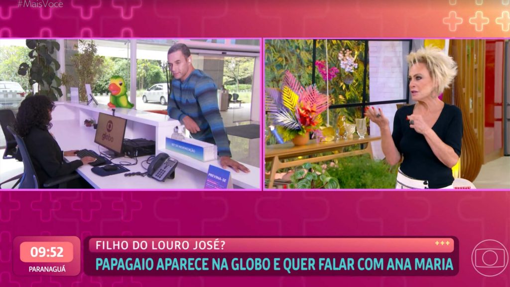 Ana Maria Braga mostra o filho de Louro José no programa Mais Você - Crédito: Reprodução / Globo