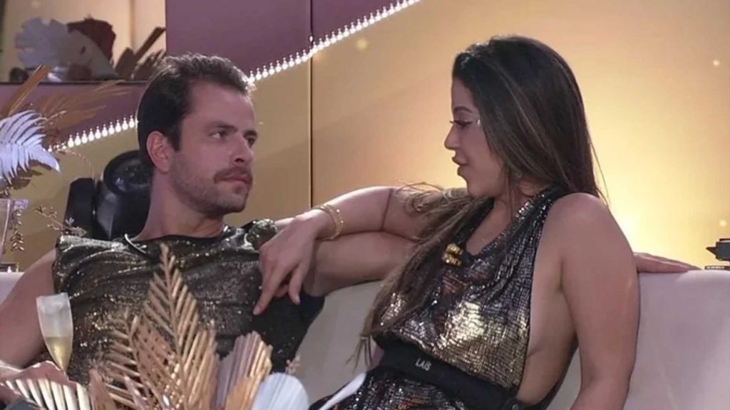 Gustavo e Laís no BBB 22 - Crédito: Reprodução / Globo