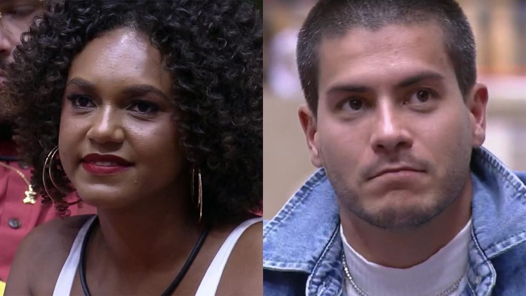 Jessi e Arthur Aguiar no BBB Dia 101 - Crédito: Reprodução / Globo