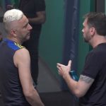 Albert conversa com Rogério sobre possível veto no Power Couple (Reprodução/PlayPlus)