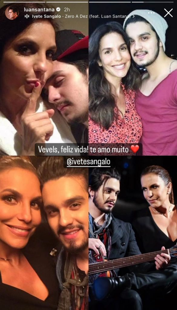 Luan Santana celebra 50 anos de Ivete Sangalo (Reprodução/Instagram)