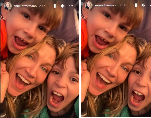 Anne com os filhos (Reprodução/Instagram)