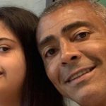 Yvi Faria e o pai, Romário. Reprodução/Instagram
