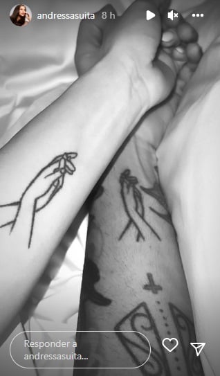 Tatuagem do casal (Reprodução/Instagram)
