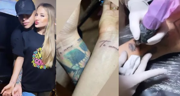 Gabi Martins e Tierry fizeram tatuagens de casal enquanto namoravam