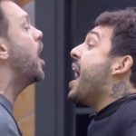 Albert Bressan e João Hadad discutem no Power Couple (Reprodução/PlayPlus)