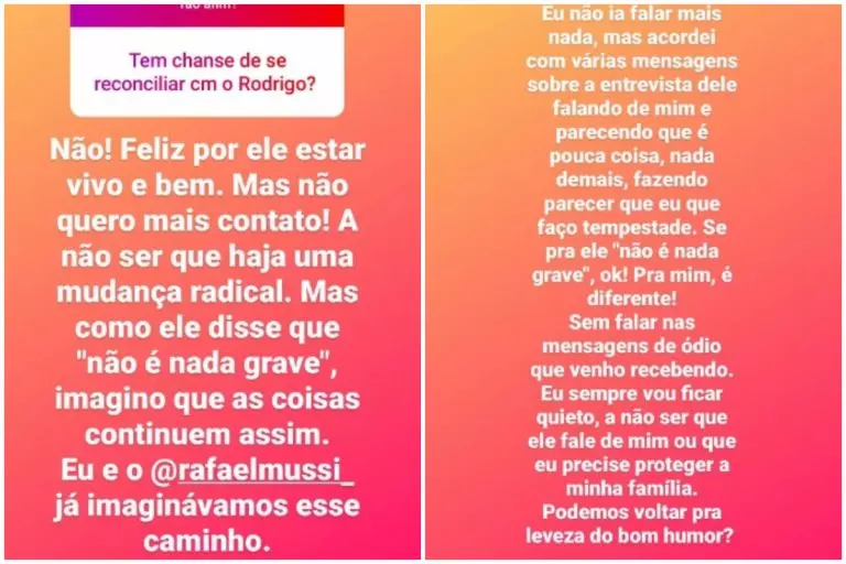 Irmão de Rodrigo Mussi solta o verbo sobre o ex-BBB