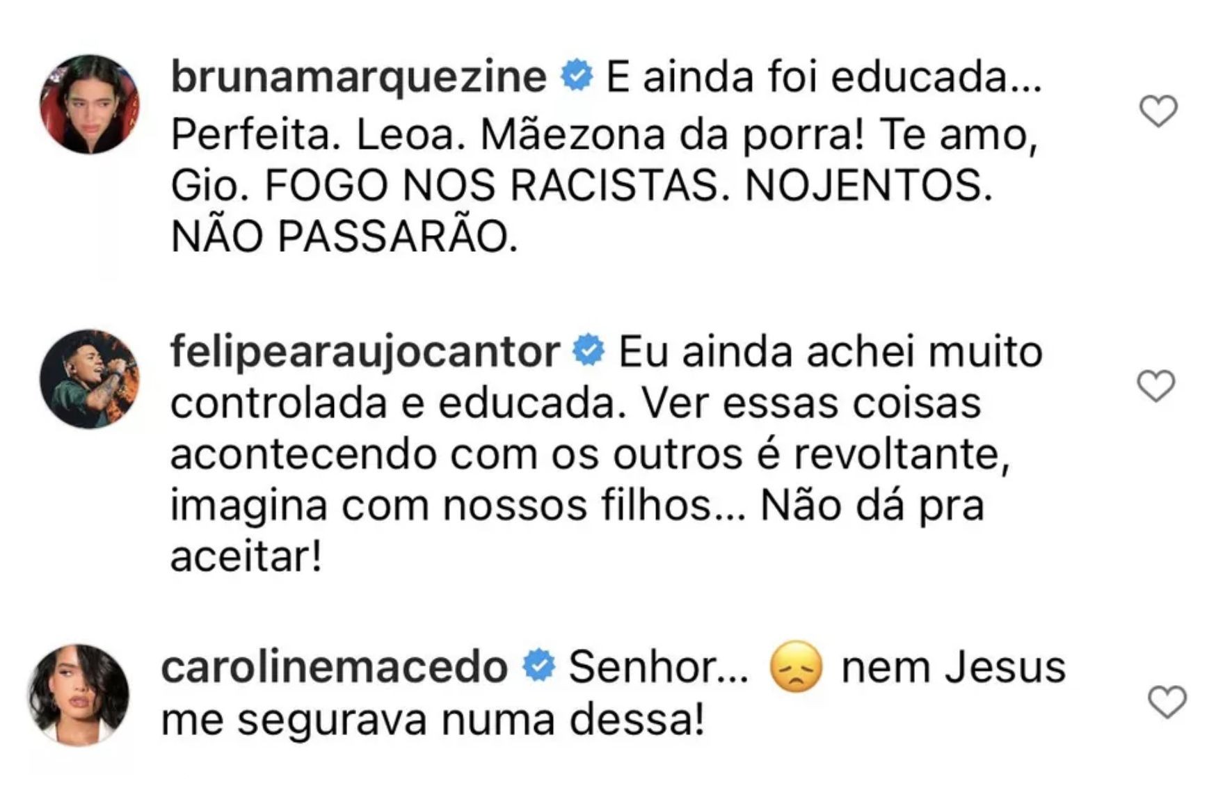 Famosos declaram apoio a Giovanna Ewbank (Reprodução/Instagram)