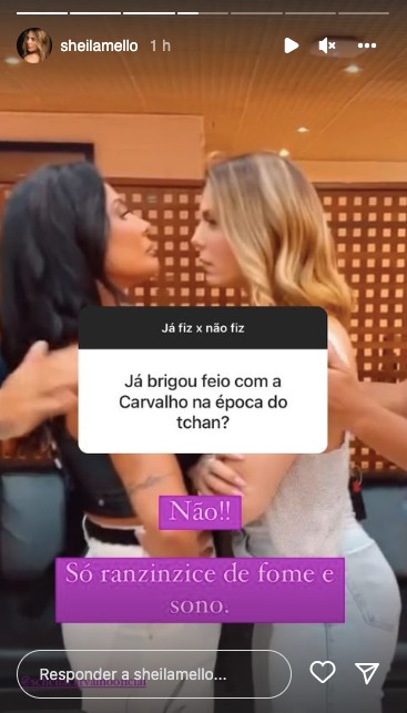 Sheila Mello nega brigas com Scheila Carvalho (Reprodução/Instagram)