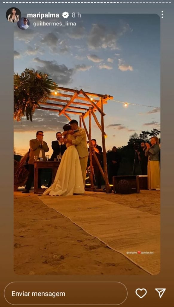 Story do casamento de Mari Palma e Phelipe Siane - Reprodução/Instagram
