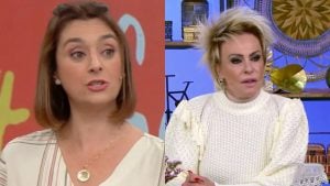 Catia Fonseca e Ana Maria Braga - Créditos: Reprodução/Band/ Globo