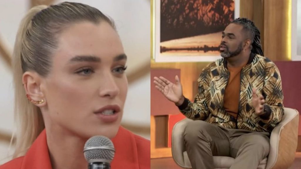 Marcela Fetter e Manoel Soares no 'Encontro' (Reprodução/TV Globo)