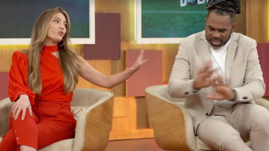 Patrícia Poeta e Manoel Soares no 'Encontro'