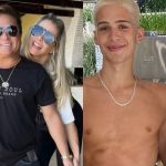 Leonardo, Poliana Rocha e João Guilherme, filho do cantor (Reprodução/Instagram)