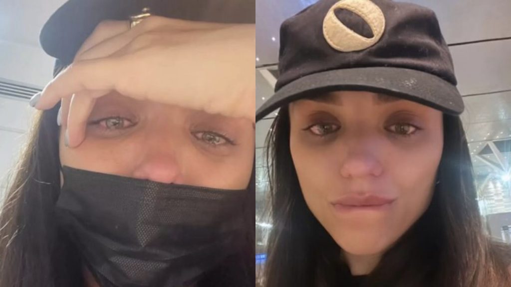 Rafa Kalimann chora em aeroporto (Reprodução/Instagram)