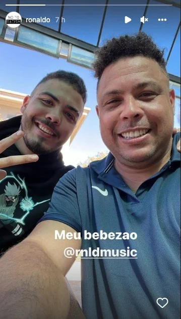 Ronaldo Fenômeno e Ronald. Reprodução/Instagram