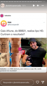 Cirurgia de Caio - Crédito: Reprodução/ Instagram