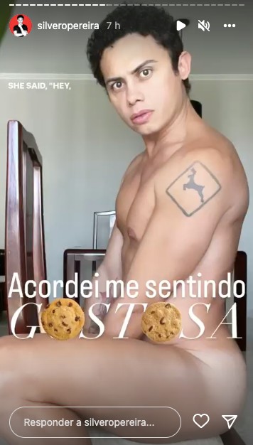 Silvero Pereira posa completamente nu (Reprodução/Instagram)